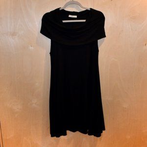 Cowl Neck Black Dress (8)